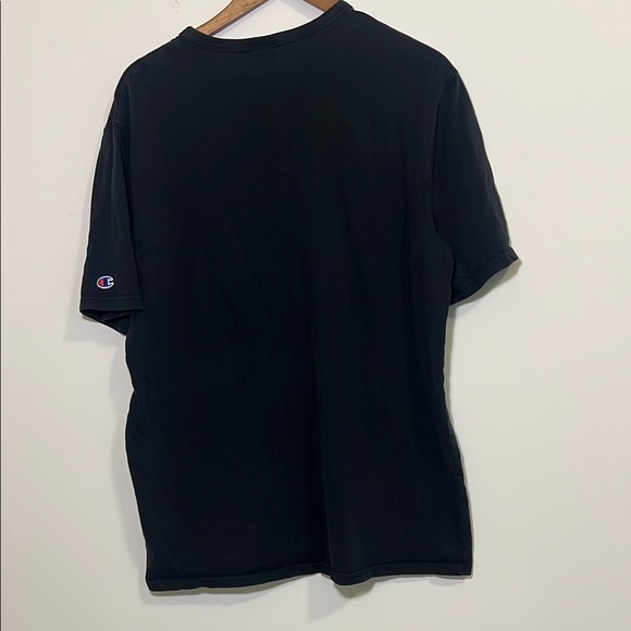 Champion Embroidered Black Short Sleeve Tee, Men’s XL - Picture 8 of 8